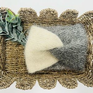 Fuzzy Knit Twist Ear Warmer 🖤